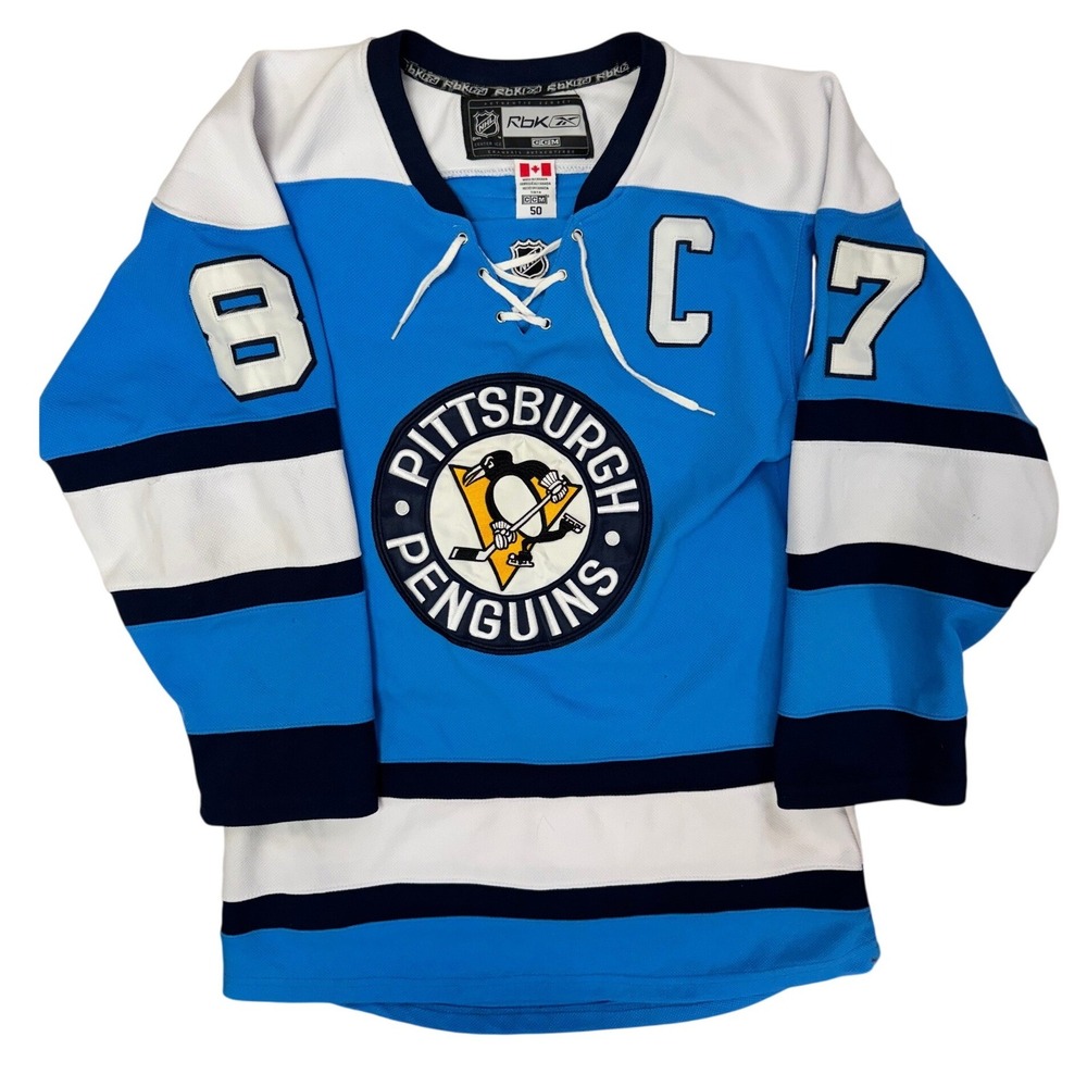 Sidney Crosby Pittsburgh Penguins 2008 Winter Classic Jersey Reebok Size 50